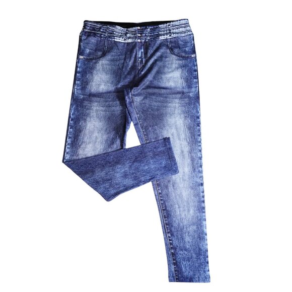 New Blue Jean Stretchy Jeggings – Size XL, High Rise & Comfy Fit - Picture 2 of 7